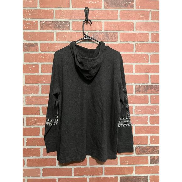 Style & Co Heather Grey Embroidered Hoodie - Size XL - Picture 6 of 6